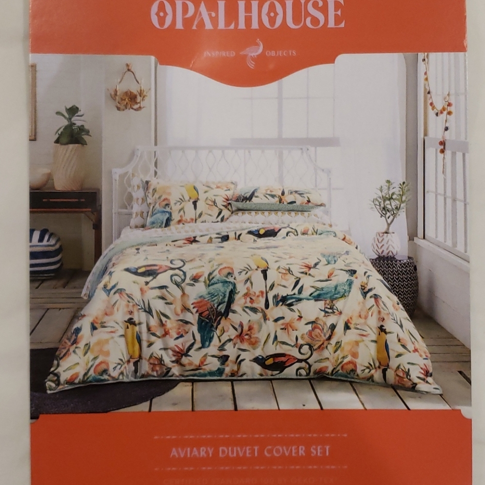 COPY - Opal house aviary duvet set NWT